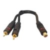 Przejście RCA gniazdo - 2xRCA wtyk CB-90065
