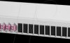 1502577512-E OpDAT 19 inch, 1RU fiber patch panel,12x LC-D, violet, OM4