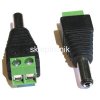 Wtyk zasilający DC 2,1mm/5,5mm kostką szybkozłącze
