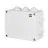 Puszka natynkowa hermetyczna IP55 198x163x80 szara z dławicami Industrial 2711-02 Elektro-Plast