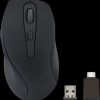 SL-630004-RRBK Mouse, wireless, ergonomic, black