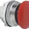 Przycisk grzybkowy pierścień przedni z tworzywa sztucznego, chromowany czerwony odkręcenie BACO T16ED01 1 szt.
