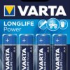 04906 101 404 VARTA Longlife Power alkaline battery, mignon LR6, pack of 4