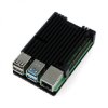 Obudowa justPi do Raspberry Pi 4B - aluminiowa - czarna - LT-4B03