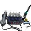 Stacja lutownicza 2w1 precyzyjna WEP 902D-IV 775W hot air grot T12