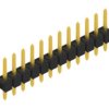 Pin header, 12 pole, pitch 2.54 mm, straight, black, 10048046