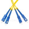 Patchcord SC/UPC-SC/UPC, SM, 9/125, dupleks, włókno G652D, 0,5 m
