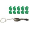 Blocker kit, green, for RJ45 socket, BS08-01031, package with 11 pieces