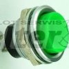 Przeł. przycisk. okrągły duży metal ON zielony