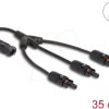 88224 DL4 Solar Splitter Cable 1 x Plug to 3 x Socket 35 cm black