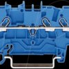 2002-1304 3-conductor feed-through terminal, 24 A 0.25 - 2.5 mm² blue