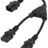 Rozdzielacz kabla komputerowego 230V splitter gniazdo C14 - 2x wtyk C13