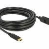 Delock USB-C Kabel USB 2.0 Złącze męskie USB-C®, Złącze męskie USB-B 4.00 m czarny 83667