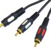 Przewód, kabel wtyk jack 3,5mm - 2x wtyk cinch 1,5m JKR50 łezka...