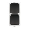 TEKNO IP54 gniazdo 2x2p/Z pion Kanlux 25360