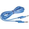 VOLTCRAFT MS5BL Test lead Banana jack 4 mm Banana jack 4 mm 5.00 m Blue