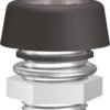 Oprawa diody LED SMK1 089, M8 x 0,75, LED 5 mm, chromowana, wodoszczelna