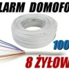 PRZEWÓD ALARMOWY DOMOFONOWY YTDY 8X0,5 - 100M