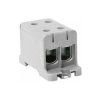 Blok rozdzielczy-odgałęźny 2x1-biegun AL/CU 35-150mm2 szary montaż płaski i na szynę TH WLZ35/2x150/s 48.216
