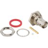 BNC panel socket 50 Ω, RG-405, Belden 1671A, solder connection, straight, 112580