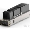 Wtykowe złącze we/wy, seria: QSFP-DD, typ: Złącze, Cage i radiator, l. portów: 1, 1-pinowe