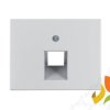 BERKER K.5 Płytka czołowa do gniazda przyłączeniowego pojedyncze UAE aluminium 14077003 HAGER