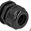 60367 Cable Gland PG21 for round cable bk 2 pcs