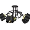Lampa Sufitowa Nowoczesna 5Xe27 Simply Black/Gold
