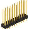 Pin header, 20 pole, pitch 2.54 mm, straight, black, 10055589