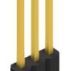 Pin header, 3 pole, pitch 1.27 mm, straight, black, 10060123