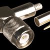 TNC angled plug for RG 58/U, crimped version
