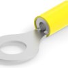 Insulated ring cable lug, 2.62-6.64 mm², AWG 12 to 10, 10.3 mm, M10, yellow, 160138