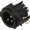 Złącze XLR, męskie, gniazdo, PIN: 3, kątowe 90, napięcie znamionowe: 133V, prąd znamionowy: 6A AC3MAH2-AU-PRE