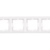 OPAL Ramka poczwórna biała Ra-4Op