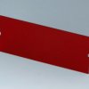 Front plate, PC, (W x H) 42 x 102 mm, red/transparent, B6604480