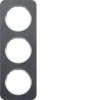 Berker R.1 Ramka 3-krotna łupek/biały 10132389
