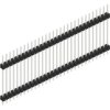 Pin header, 30 pole, pitch 2.54 mm, straight, black, 10056872