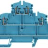 Multi level terminal block, spring balancer connection, 0.5-2.5 mm², 20 A, 6 kV, blue, 1782310000