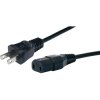 Power cord, North America, plug type A, straight on C17 socket, straight, SJT 2 x AWG 18, black, 2.5 m, N1/15-SJT2X18AWG-C17/2,5