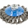 Szczotka tarczowa 100 mm, M14, drut stalowy 0.3 mm