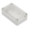 Obudowa hermetyczna ZP125.75.37JPH, 75 × 125 × 37,2 mm, ABS+PC, jasnoszara, z przezroczystym wieczkiem, Kradex