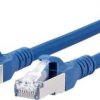 kabel LAN Metz Connect 130845A044-E, 1 szt., RJ45, CAT 6a, S/FTP, 10.00 m, niebieski