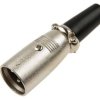 Wtyk mikrofonowy męski XLR, metal