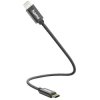 Hama 00201601 USB charging cable USB 2.0 Apple Lightning USB-C 0.20 m Black