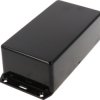 ABS enclosure, (L x W x H) 150 x 80 x 50 mm, black (RAL 9005), IP54, 1591DFLBK