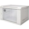 Szafa wisząca RACK 19 6U 400mm drzwi szklane szara GT Series AG