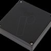1551WXBK Waterproof miniature case, 80 x 80 x 22 mm, black