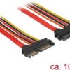 przedłużacz SATA Delock DELOCK Kabel SATA 6 Gb/s 22 Pin 10 cm 84917, 0.10 m