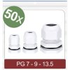 Quadrios 24CA416 Cable gland Polyamide White PG7 PG9 PG13.5 50 pcs