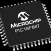 PIC microcontroller, 8 bit, 20 MHz, TQFP-44, PIC16F887-I/PT